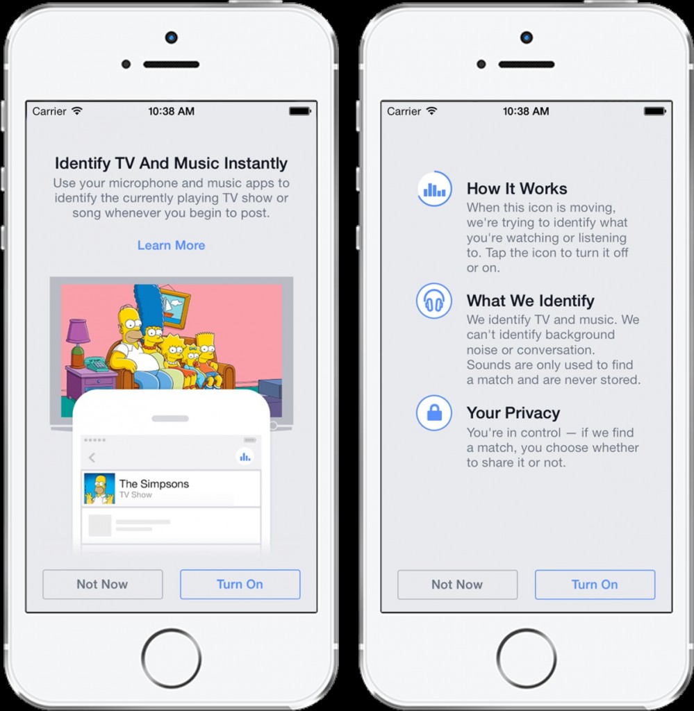 facebook shazam music